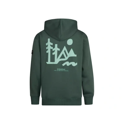 Afbeelding van Petrol Industries Graphic Deschutes Hoodie voor kinderen, Maat: 116, Green smoke