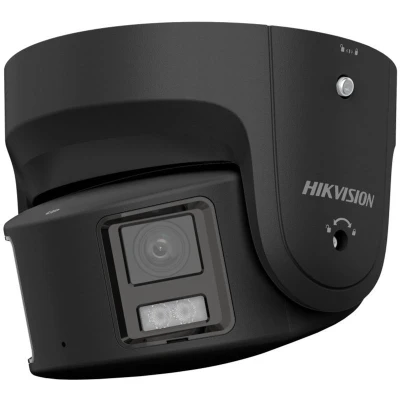 Afbeelding van Hikvision DS 2CD2387G2P LSU/SL zwarte 4mm 8mp panoramische ColorVu netwerk beveiligingscamera