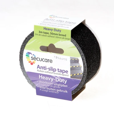 Afbeelding van Secucare anti slip sticker heavy duty voor binnen buiten 1 stuk, zwart