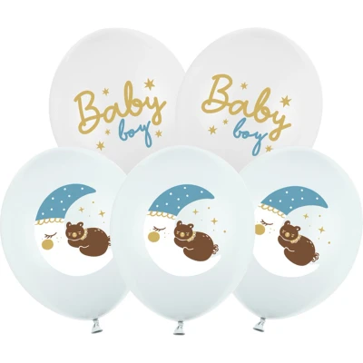 Afbeelding van Baby boy ballonnen 6 stuks