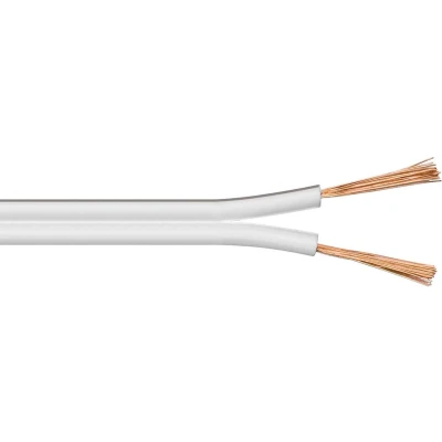 Afbeelding van Luidspreker kabel (CU koper) 2x 0,75mm² / wit 50 meter