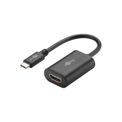 Afbeelding van Goobay USB C naar HDMI 4K 60Hz adapter / zwart 0,20 meter