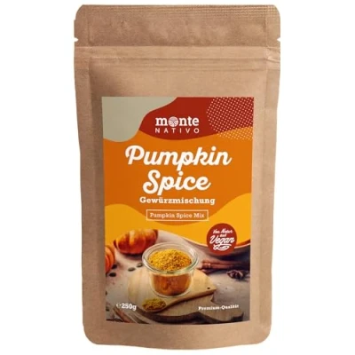 Afbeelding van Pumpkin Spice Monte Nativo (250 g) aromatische en heerlijke kruidenmix, ideaal voor pompoen met kruidenmelk, kerstspecerijen zoete gedroogde pompoenkruiden