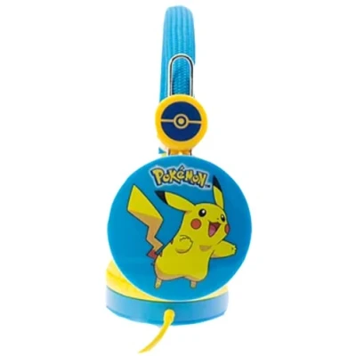 Afbeelding van Pokémon Pikachu kinder koptelefoon volumebegrenzing verstelbaar (3 8j)