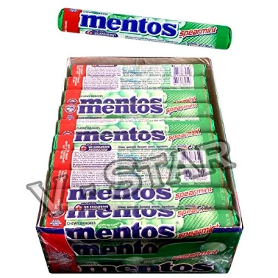 Afbeelding van Mentos Spearmint Doos 40 Rollen