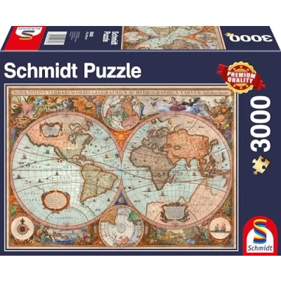 Image de Puzzle Mappemonde antique, 3000 pcs