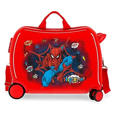 Afbeelding van Spiderman rol zit kinderkoffer ABS