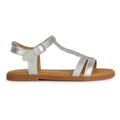 Afbeelding van Geox Karly Sandalen voor kinderen, Maat: 28, Argent Kunststof