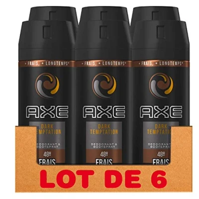 Afbeelding van Axe Deospray Dark Temptation Voordeelverpakking 6x150ml