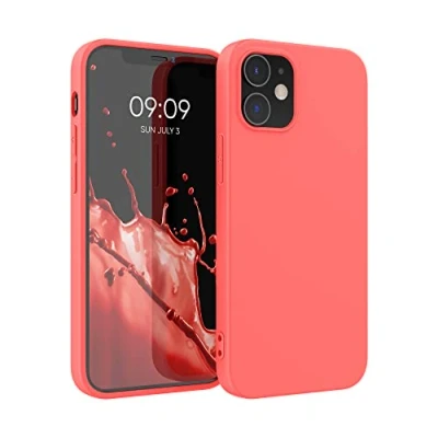 Afbeelding van kwmobile telefoonhoesje geschikt voor Apple iPhone 12 / Pro Hoesje smartphone Back cover in levendig koraal