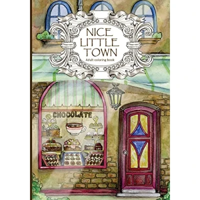 Afbeelding van Nice Little Town Adult Coloring Book