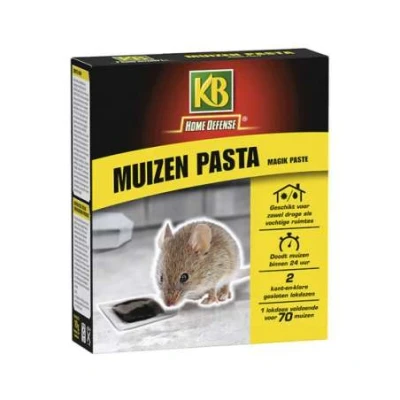 Afbeelding van KB Magik Pasta Muizengif 2 Stuks Tegen Muizen Pokon Ongediertewinkel