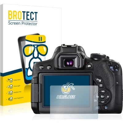 Afbeelding van BROTECT Screenprotector voor Canon EOS 750D Folie Beschermfolie Beschermglas transparant