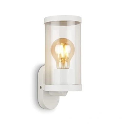 Afbeelding van BRILONER KAIRO Buitenlamp E27 fitting wit IP44 Afmetingen:23 x 9,5 11,5 cm