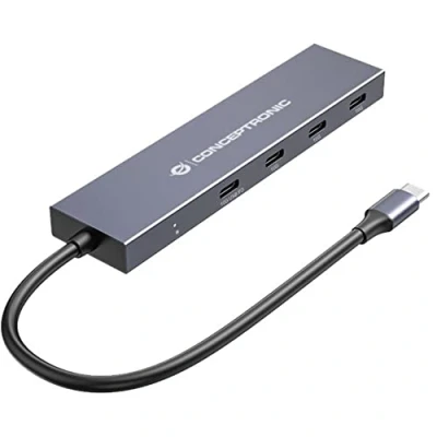 Afbeelding van Hub USB Conceptronic HUBBIES14G Grijs