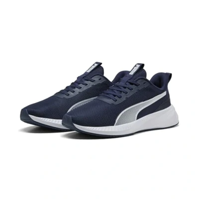 Afbeelding van PUMA Flyer Lite 3 Hardloopschoenen voor op de weg, uniseks, Marineblauw Wit