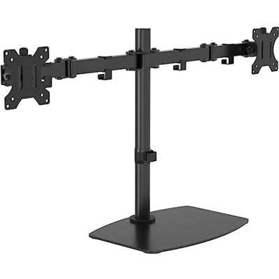Image de Vision VFM DSDB Pied pour 2 écrans LCD acier Noir Taille d&#039;écran : 13 32 ordinateur de bureau 2.65 kg