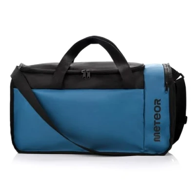 Afbeelding van meteor Sporttas Reistas Duffel Fitness Training Gym Weekend Werk 20 L of 40 L, Zwart/Blauw, tas