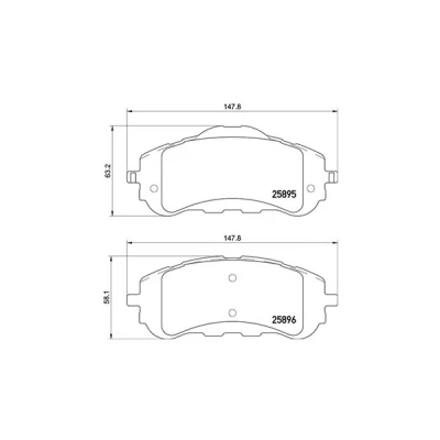 Afbeelding van MAGNETI MARELLI 363700461120 Remblokkenset Zonder slijtage waarschuwingscontact Met remzadelschroef PEUGEOT: 308 II Hatchback, SW 2