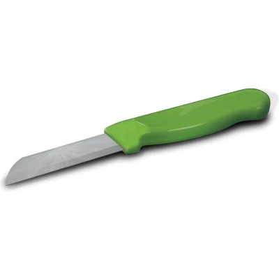 Afbeelding van Solingen Schilmesje Robuust Handvat RVS Glad 16 cm met &quot;Blade Cover&quot; Groen