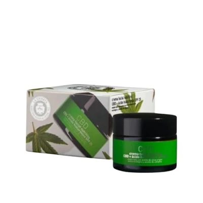 Afbeelding van Bio CBD Hyaluronzuur Voedende Gezichtscrème SPF25 50ml