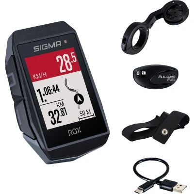 Afbeelding van Sigma ROX 11.1 EVO GPS Black HR butler, borstriem, USB C