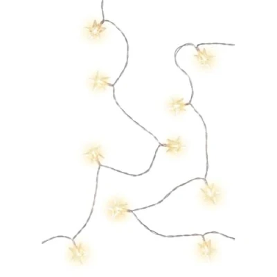 Afbeelding van Goobay 80&#039;s LED lichtketting &quot;Stars&quot; met timerfunctie en 2 lichtstanden, warmwit (3000 K), werkt o