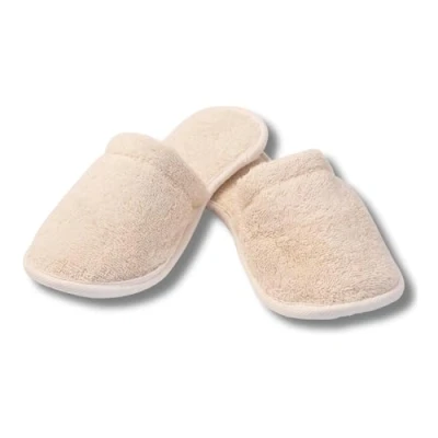 Afbeelding van Slippers van natuurlijk biologisch katoen, machinewasbaar, pantoffels, pantoffels voor badkamer en thuis, uniseks, maat S