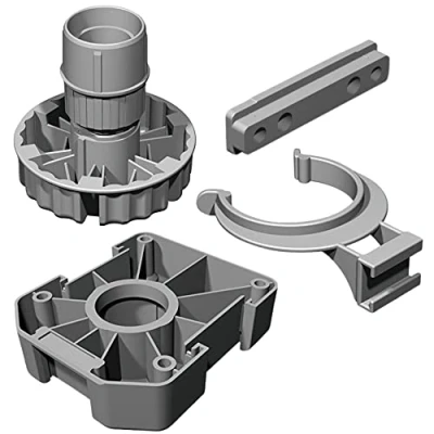 Afbeelding van Gedotec Nivelleerpoten, verstelbare kunststof houder voor keukenmeubels, banken, tafels, lattenbodem, antislip niveaus, draagvermogen 500 kg, 80 mm, 20 stuks