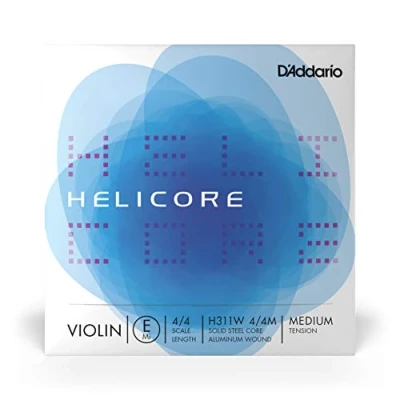 Image de D&#039;Addario H311W 4/4M Corde seule (Mi) violon Helicore, filet en aluminium, manche 4/4, Medium