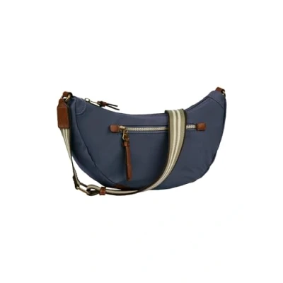 Afbeelding van Camel Active Bari Banana Bag Dames Handtas Blauw, Blauw