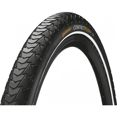 Afbeelding van Buitenband Continental Contact Plus Reflex 26 x 1.75&quot;47 559 zwart met reflectie