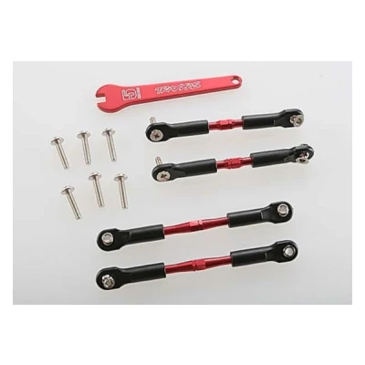 Afbeelding van Turnbuckles, aluminum (red anodized), camber links, front, 3