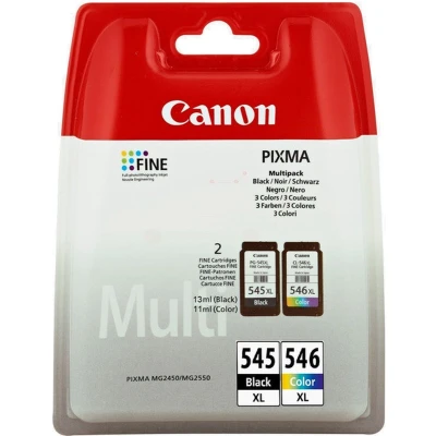 Afbeelding van Canon PG 545XL / CL 546XL + 50 sheets Inktcartridge Zwart 3 kleuren Voordeelbundel Hoge capaciteit
