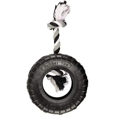 Afbeelding van Flamingo Hondenspeelgoed Gladiator touw Zwart 15 x 5 30 cm