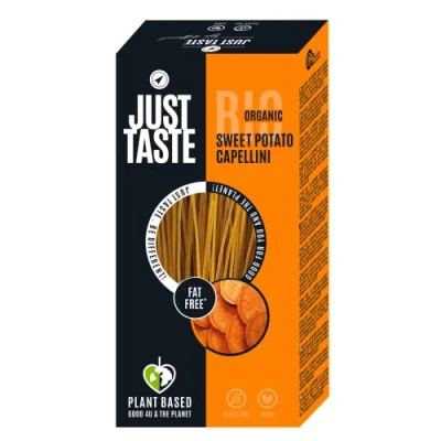 Afbeelding van JUST TASTE 6 potten biologische zoete aardappel spaghetti/capellini 250 g