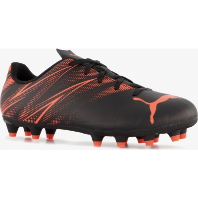 Afbeelding van Puma Attacanto FG/AG JR Unisex Voetbalschoenen voor kunstgras kinderen, Maat: 38, Black/glowing red Kunststof