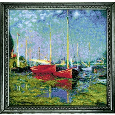 Afbeelding van Argenteuil after C. Monet&#039;s Painting Aida Borduurpakket Riolis 1779
