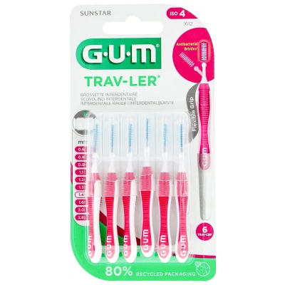 Afbeelding van Gum Travler Ragers 1.4mm Roze 6 stuks