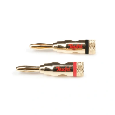 Afbeelding van Fiche banane C8502P (paire), Noir / Rouge