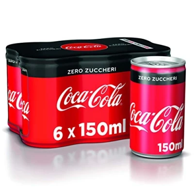 Afbeelding van Set van 48 mini frisdrankblikjes Zero Sugar 150 ml