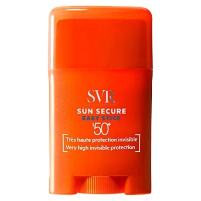 Afbeelding van SVR Easy Stick SPF50+ Visage &amp; Corps Sun Secure Invisible Association de Filtres Brevetée Résiste à L&#039;Eau Pour Bébé, Enfant, Adulte Respecte les Écosystèmes Marins 10 g