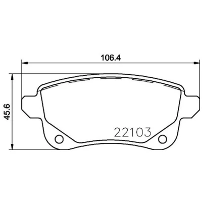 Afbeelding van MAGNETI MARELLI 363700468064 Remblokkenset Zonder slijtage waarschuwingscontact Met remzadelschroef RENAULT: Megane 4, Scénic IV, 4
