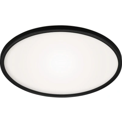 Afbeelding van Briloner SLIM Ledpaneel plafondlamp met achtergrondverlichting 22 watt 3000 lumen 4000 Kelvin wit zwart