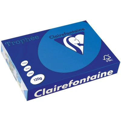 Afbeelding van Clairefontaine Trophée Intens, gekleurd papier, A4, 120 g, 250 vel, turkoois papier