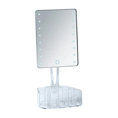 Afbeelding van Wenko Spiegel Staand Led 17 X 22 Cm Glas Zilver/transparant