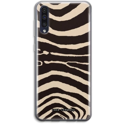 Afbeelding van Case Company® hoesje geschikt voor Samsung Galaxy A50 Arizona Zebra Soft Cover Telefoonhoesje Bescherming aan alle Kanten en Schermrand