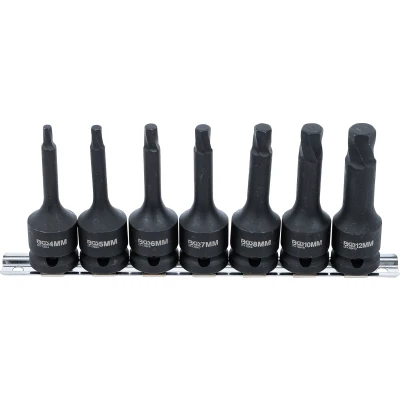 Afbeelding van BGS Schroevenuitdraaiset 1/2&quot; voor defecte biinnenzeskant 4 12 mm 7 delig