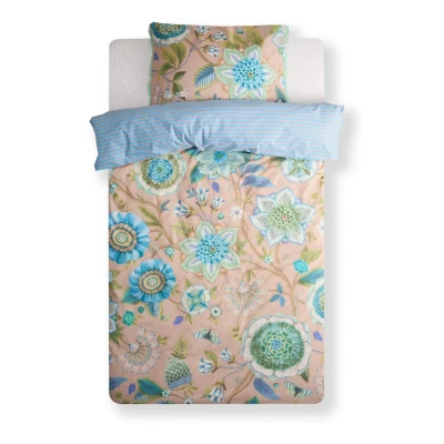 Afbeelding van Pip Studio Viva La Vida Dekbedovertrek Eenpersoons 140x200/220 cm Blauw