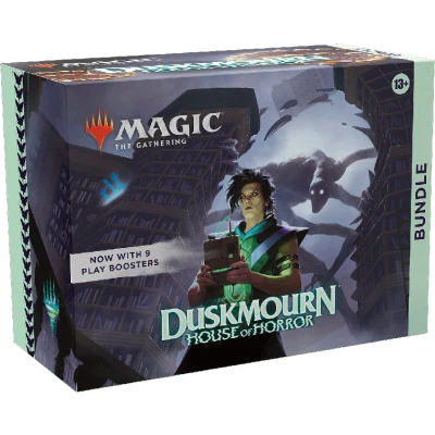 Afbeelding van Magic The Gathering Duskmourn: House of Horror Bundle (9 Play boosters, 30 land cards &amp; accessories)